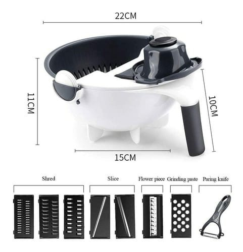 Miniatura 3 de Rallador Picador 9 En 1 Multifuncional